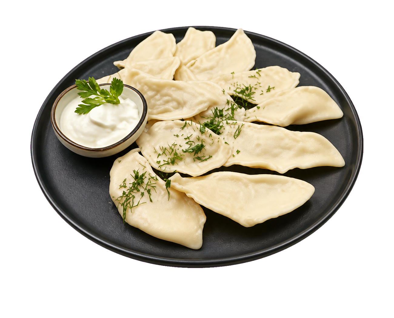 Strawberry Dumplings & Sour Cream