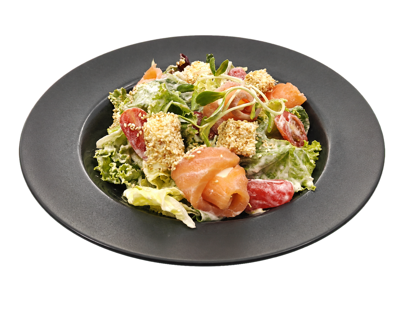 Salad with Salmon “Silk Road”