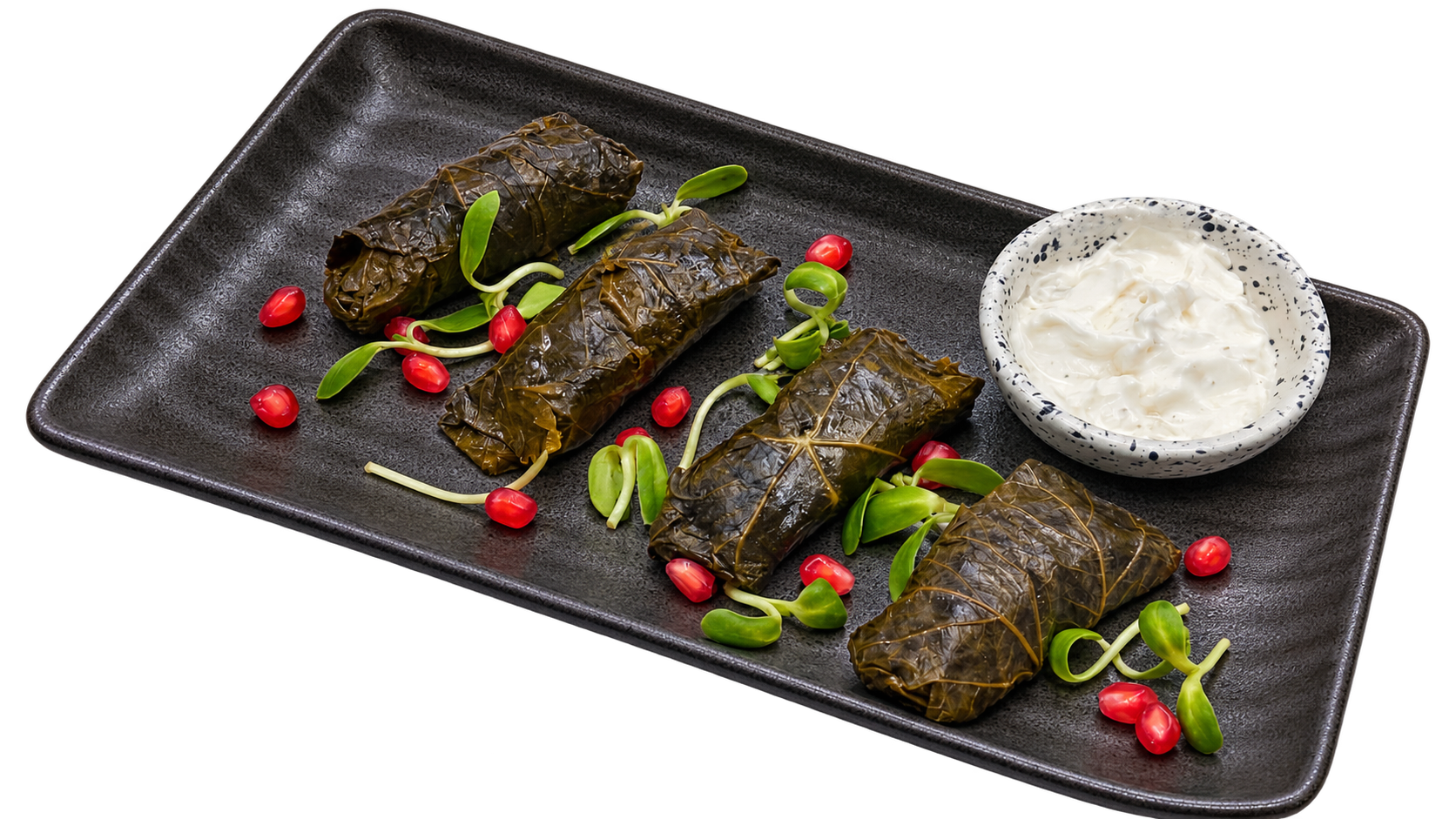 Veal Dolma with Garlic Sauce