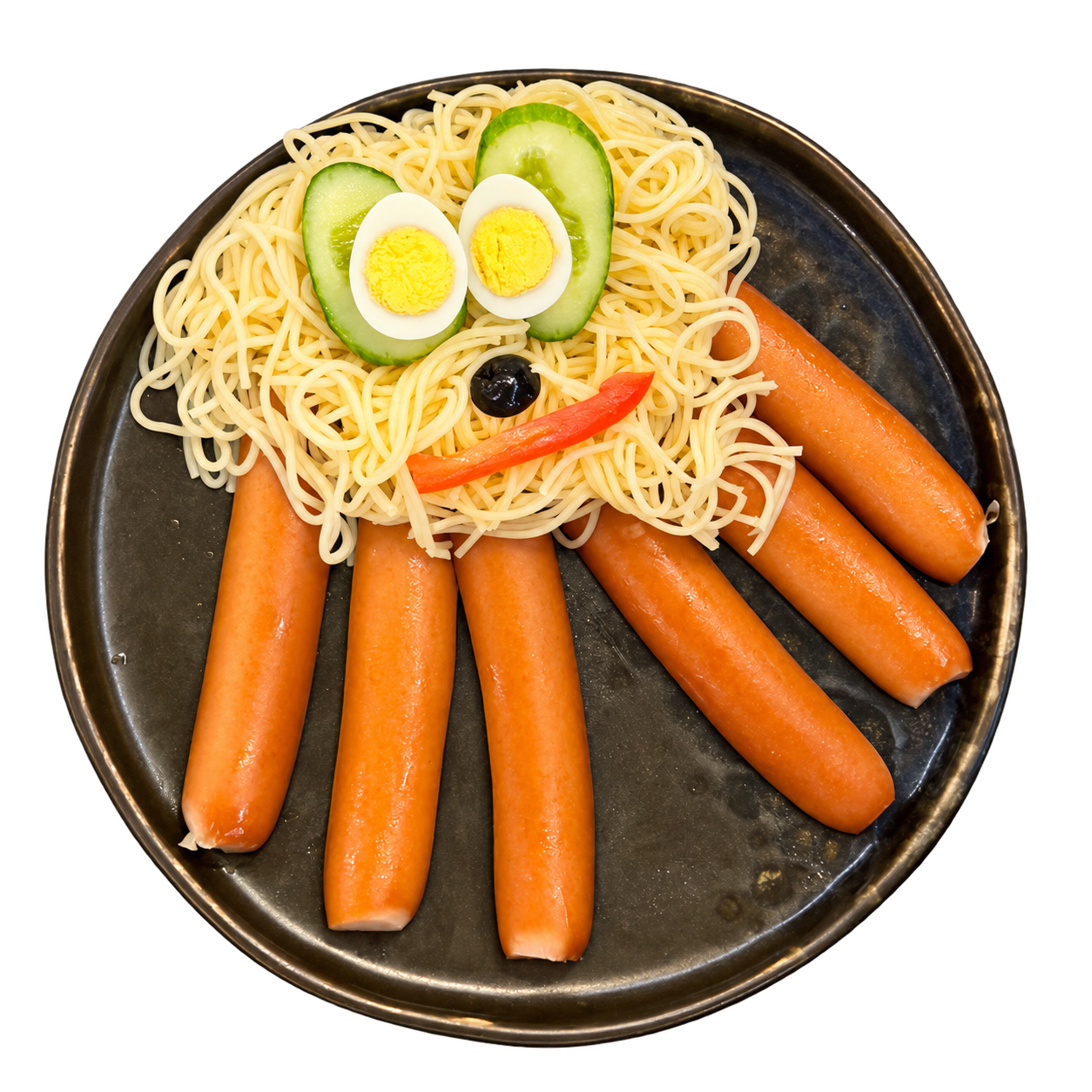 "Octopus" Spaghetti with Sausages