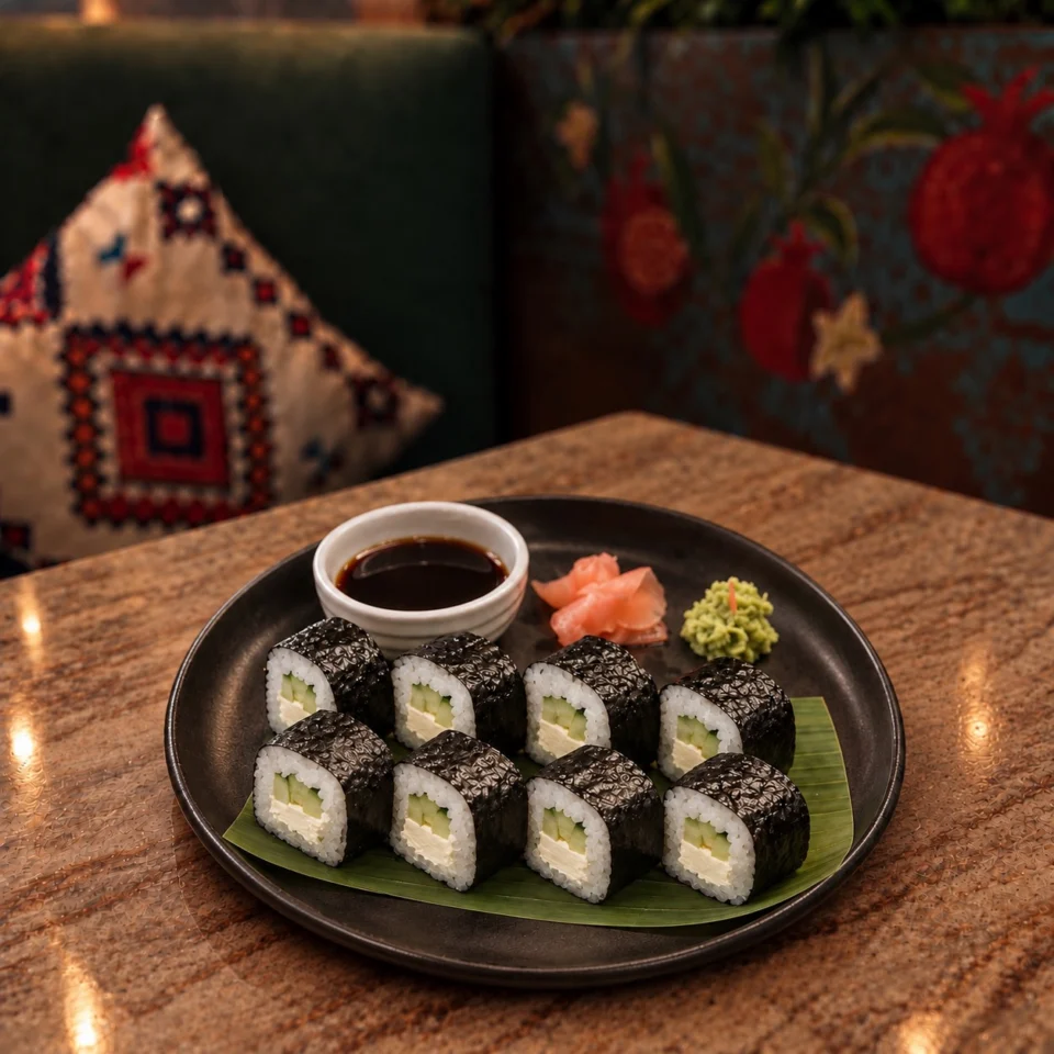 Mitaki maki (с огурцом и сыром)